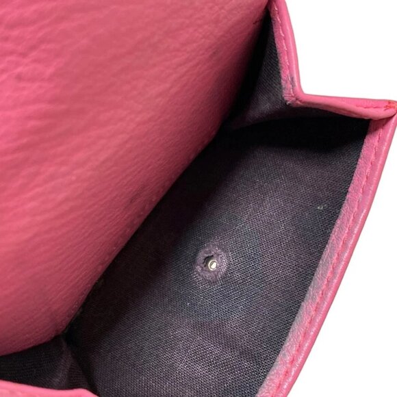 Auth BALENCIAGA Papier Mini Wallet 391446 Pink Leather - Trifold Wallet - Picture 10 of 10